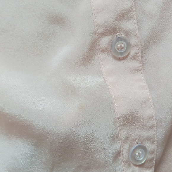 Ptp19" Sans Souci Light Pink Casual Button Down Shirt With Roll-Tab Sleeve - Picture 13 of 14